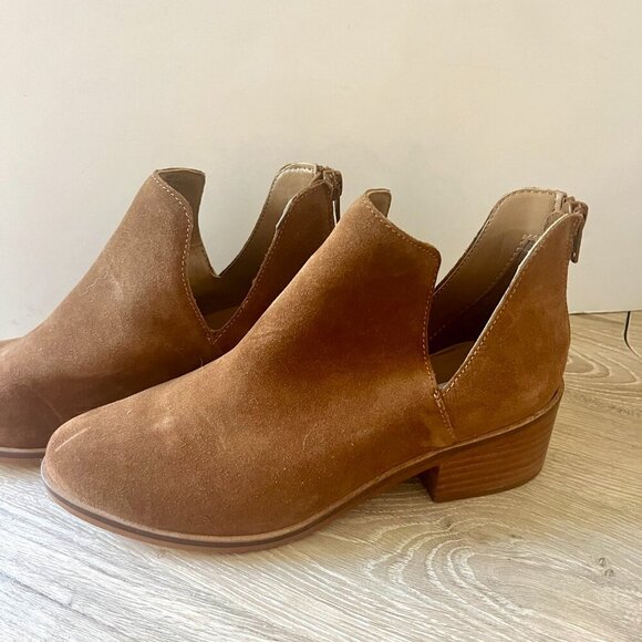 NEW Steve Madden Raisie Bootie Brown Suede Ankle Size 6.5 - Picture 4 of 7
